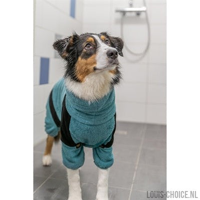 Trixie Badjas / Huisoverall Badstof Petrol-TRIXIE-Louis Choice
