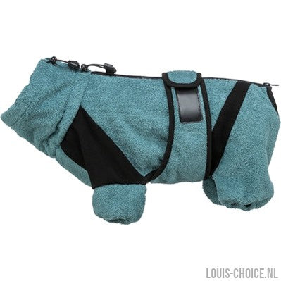 Trixie Badjas / Huisoverall Badstof Petrol-TRIXIE-Louis Choice