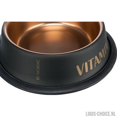 Trixie Be Nordic Voer / Waterbak Rvs / Rubber Zwart / Brons-TRIXIE-Louis Choice