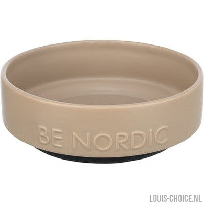 Trixie Be Nordic Voerbak Hond Keramiek / Rubber Taupe-TRIXIE-Louis Choice