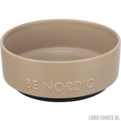 Trixie Be Nordic Voerbak Hond Keramiek/ Rubber Taupe-TRIXIE-Louis Choice