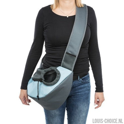 Trixie Buikdrager Sling Draagtas Lichtgrijs / Lichtblauw-TRIXIE-Louis Choice