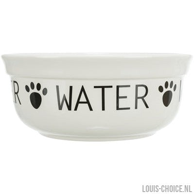 Trixie Drinkbak Hond Water Keramiek Wit / Zwart-TRIXIE-Louis Choice
