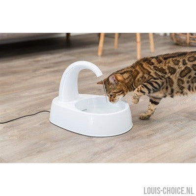 Trixie Drinkfontein Curved Stream Kunststof Wit-TRIXIE-Louis Choice