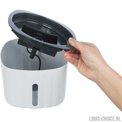 Trixie Drinkfontein Flower Kunststof Wit / Grijs-TRIXIE-Louis Choice