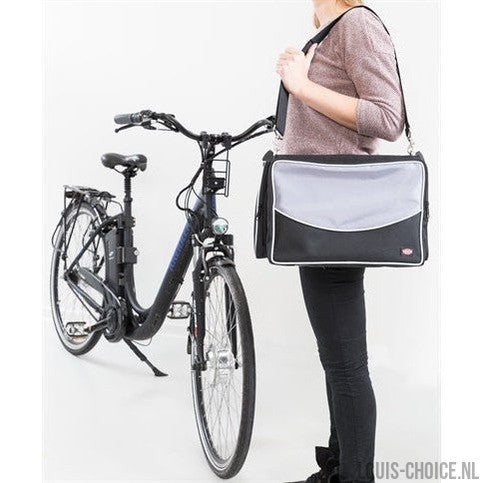 Trixie Fietsmand Voor Aan Stuur Nylon Zwart / Grijs-TRIXIE-Louis Choice
