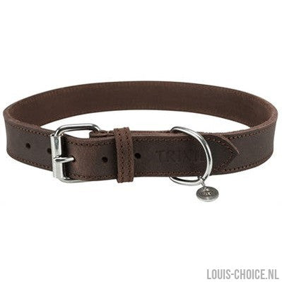 Trixie Halsband Hond Rustic Vetleer Donkerbruin-TRIXIE-Louis Choice