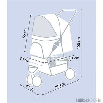 Trixie Hondenbuggy Zwart-TRIXIE-Louis Choice