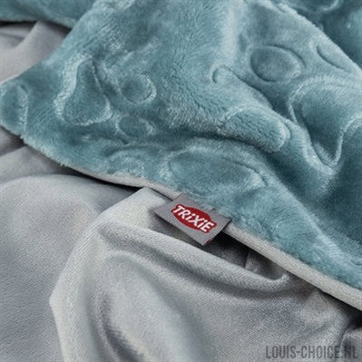 Trixie Hondendeken Barry Softpluche Blauw / Grijs-TRIXIE-Louis Choice