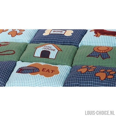 Trixie Hondenkussen Patchwork Blauw / Groen-TRIXIE-Louis Choice