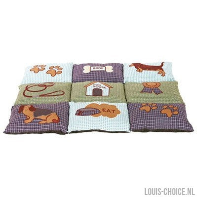 Trixie Hondenkussen Patchwork Blauw / Groen-TRIXIE-Louis Choice
