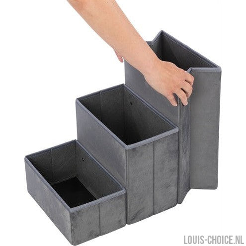Trixie Hondenmand Huis Harvey Met Trap Grijs / Wit-TRIXIE-Louis Choice