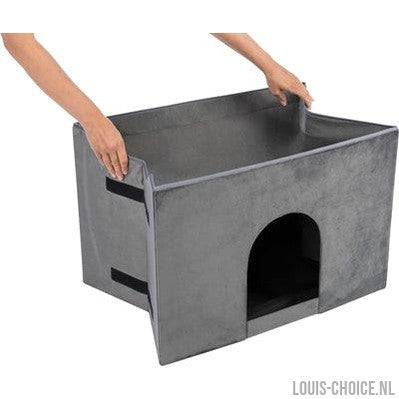 Trixie Hondenmand Huis Harvey Met Trap Grijs / Wit-TRIXIE-Louis Choice
