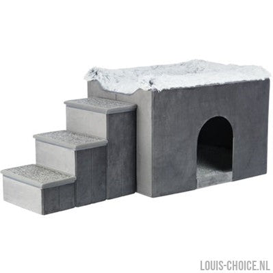 Trixie Hondenmand Huis Harvey Met Trap Grijs / Wit-TRIXIE-Louis Choice