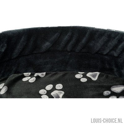 Trixie Hondenmand Jimmy Ovaal Zwart Met Pootprint-TRIXIE-Louis Choice
