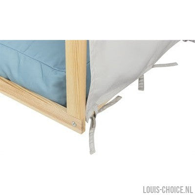 Trixie Hondenmand Tent Lias Hout Zand / Blauw-TRIXIE-Louis Choice