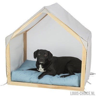 Trixie Hondenmand Tent Lias Hout Zand / Blauw-TRIXIE-Louis Choice