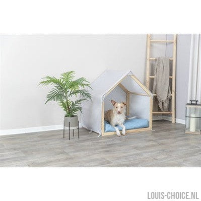 Trixie Hondenmand Tent Lias Hout Zand / Blauw-TRIXIE-Louis Choice