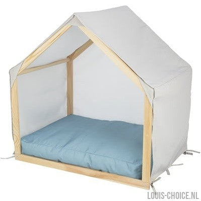 Trixie Hondenmand Tent Lias Hout Zand / Blauw-TRIXIE-Louis Choice