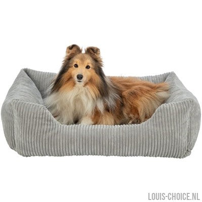 Trixie Hondenmand Vital Jonna Ribfluweel Grijs-TRIXIE-Louis Choice