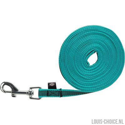 Trixie Hondenriem Sleeplijn Met Rubber Turquoise-TRIXIE-Louis Choice