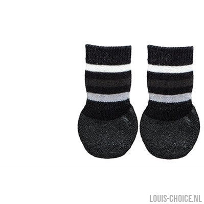 Trixie Hondensokken Anti-Slip Met Rubberlaag Rondom Zwart-TRIXIE-Louis Choice