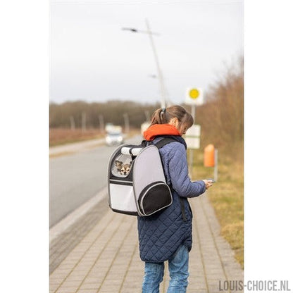 Trixie Hondentas Rugtas Chloe Lichtgrijs / Zwart-TRIXIE-Louis Choice