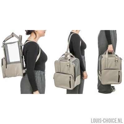 Trixie Hondentas Rugtas Citystyle Kunstleer Lichtgrijs-TRIXIE-Louis Choice