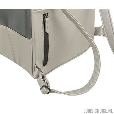 Trixie Hondentas Rugtas Citystyle Kunstleer Lichtgrijs-TRIXIE-Louis Choice