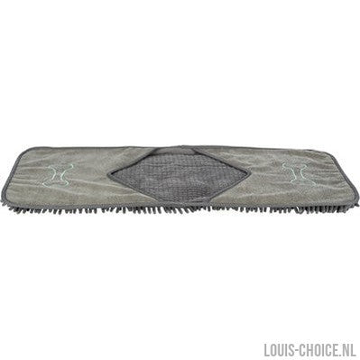 Trixie Microvezel Handdoek Met Insteekzakken Grijs-TRIXIE-Louis Choice