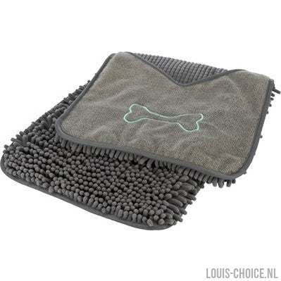 Trixie Microvezel Handdoek Met Insteekzakken Grijs-TRIXIE-Louis Choice