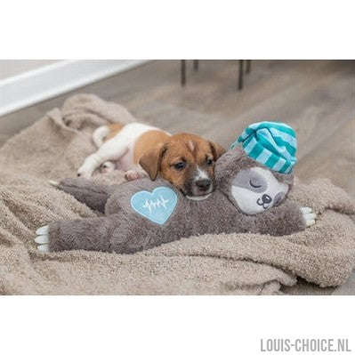 Trixie Pluche Luiaard Grijs Met Heartbeat Voor Puppy-TRIXIE-Louis Choice
