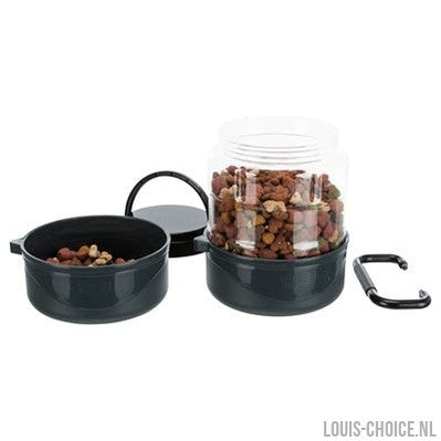 Trixie Reisset Voerbak / Drinkbak Donkergrijs-TRIXIE-Louis Choice