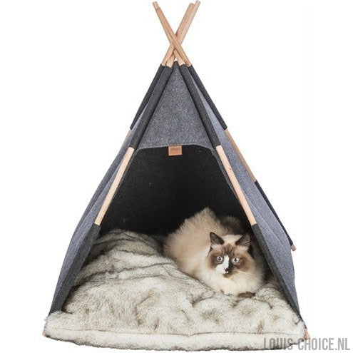 Trixie Schuilplaats Tipi Vilt Antraciet-TRIXIE-Louis Choice