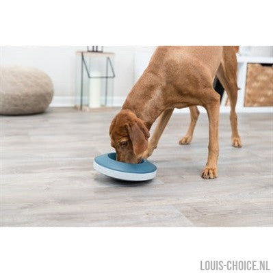 Trixie Slowfeeding Rocking Bowl Kunststof / Tpr Grijs / Blauw-TRIXIE-Louis Choice