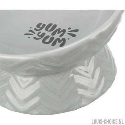 Trixie Verhoogde Voerbak / Waterbak Keramiek Grijs-TRIXIE-Louis Choice
