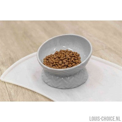 Trixie Verhoogde Voerbak / Waterbak Keramiek Grijs-TRIXIE-Louis Choice