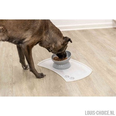 Trixie Verhoogde Voerbak / Waterbak Keramiek Grijs-TRIXIE-Louis Choice