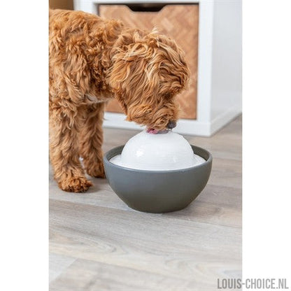 Trixie Vital Dome Drinkfontein Keramiek Grijs / Wit-TRIXIE-Louis Choice