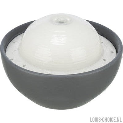 Trixie Vital Dome Drinkfontein Keramiek Grijs / Wit-TRIXIE-Louis Choice