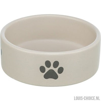 Trixie Voerbak / Drinkbak Hond Pootmotief Keramiek Lichtgrijs / Grijs-TRIXIE-Louis Choice