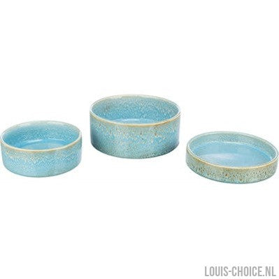 Trixie Voerbak / Drinkbak Keramiek Blauw-TRIXIE-Louis Choice