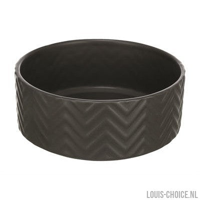 Trixie Voerbak / Drinkbak Wave Keramiek Grijs-TRIXIE-Louis Choice