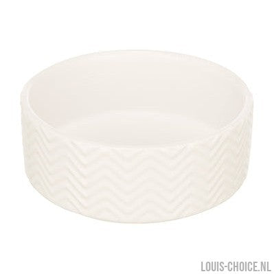 Trixie Voerbak / Drinkbak Wave Keramiek Wit-TRIXIE-Louis Choice