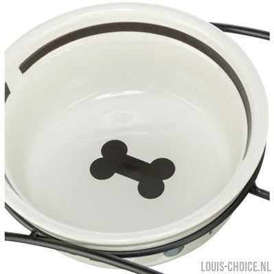 Trixie Voerbak Hond Food Keramiek Wit / Zwart-TRIXIE-Louis Choice