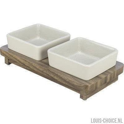 Trixie Voerbak Hond Set Citystyle Keramiek Grijs / Bruin-TRIXIE-Louis Choice