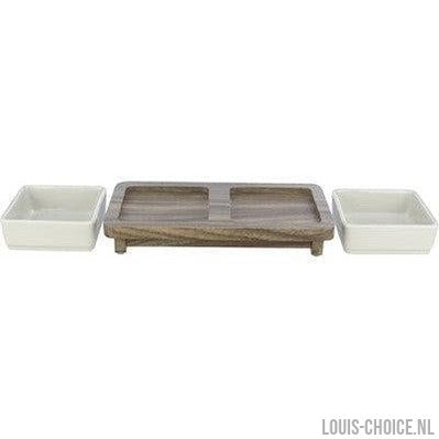 Trixie Voerbak Hond Set Citystyle Keramiek Grijs / Bruin-TRIXIE-Louis Choice