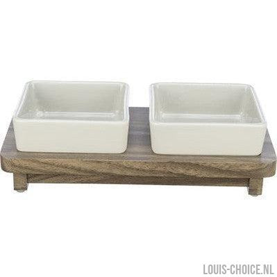 Trixie Voerbak Hond Set Citystyle Keramiek Grijs / Bruin-TRIXIE-Louis Choice