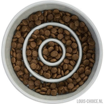 Trixie Voerbak Slowfeeding Keramiek Grijs / Blauw-TRIXIE-Louis Choice