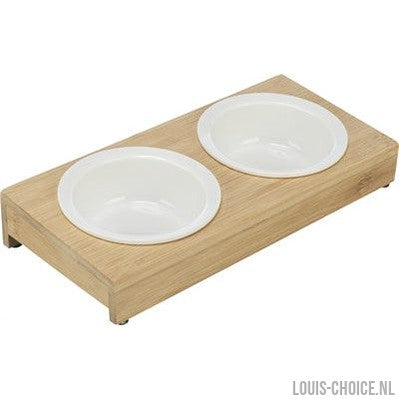 Trixie Voerbak Waterbak-Set Keramiek / Bamboe-TRIXIE-Louis Choice